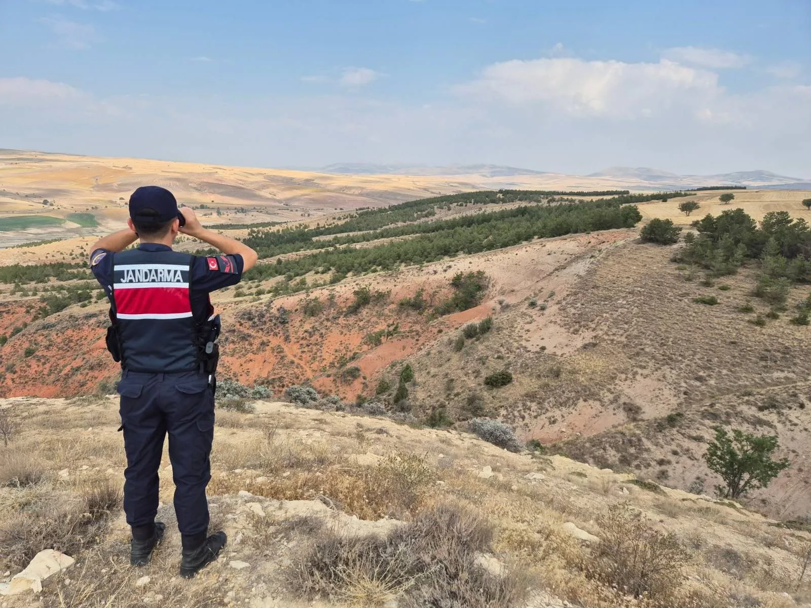 Orman yangınlarına karşı tedbir amacıyla sahaya inen jandarma, hem kontroller