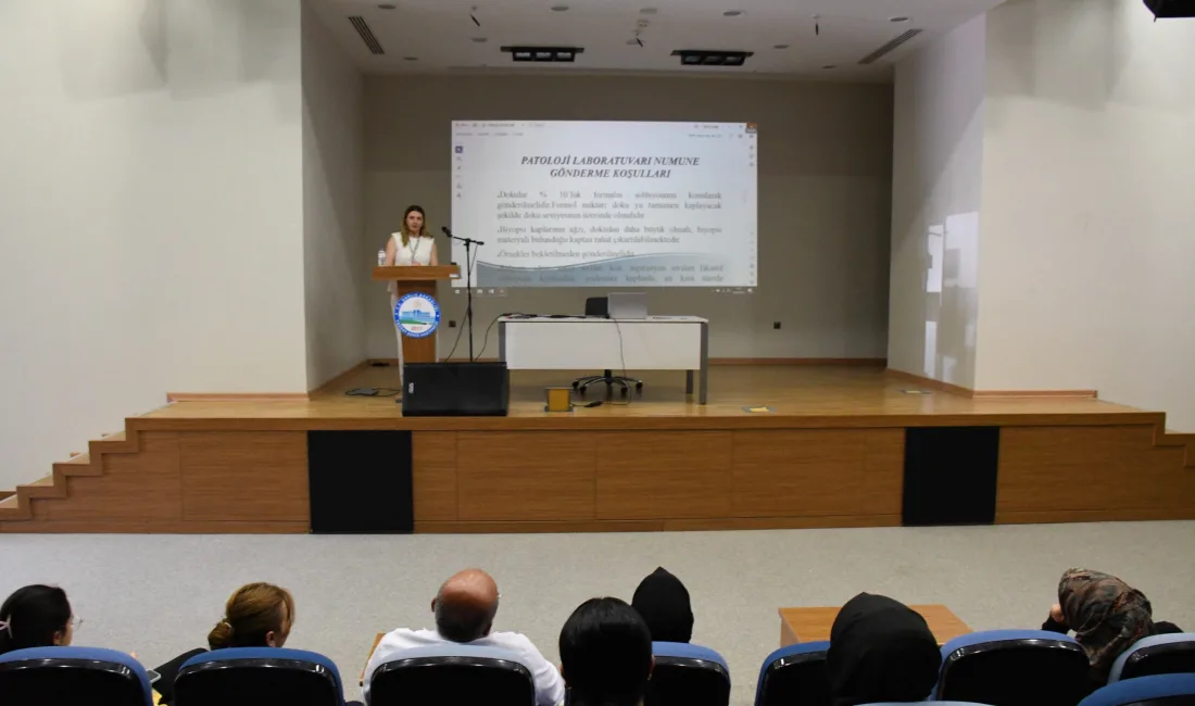 Yozgat Şehir Hastanesi’nde, patoloji numune sürecinin doğru işlemesi için uzman