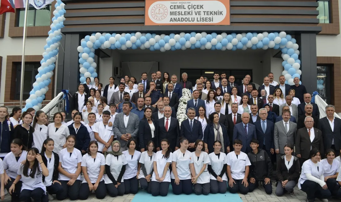 Boğazlıyan ilçesinde yapımı tamamlanan Cemil Çiçek Mesleki ve Teknik Anadolu