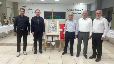 Boğazlıyanlı ressam Gürsel Ertürk’ün kişisel resim sergisi, Belediye Düğün Salonu’nda
