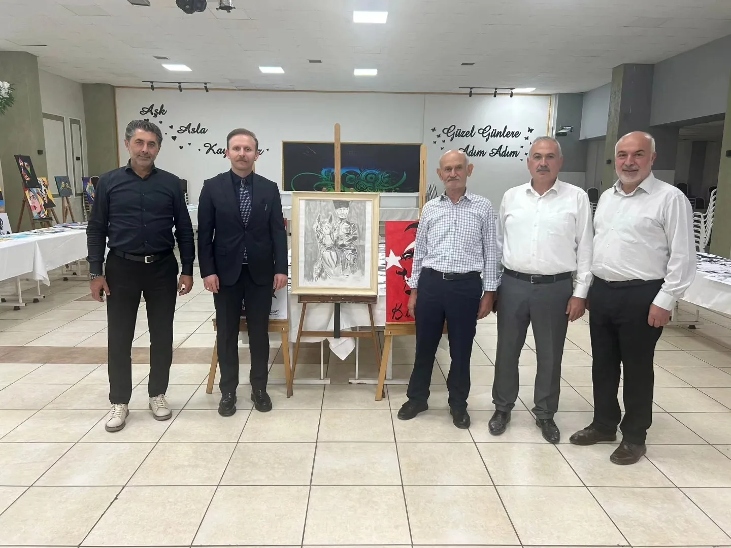 Boğazlıyanlı ressam Gürsel Ertürk’ün kişisel resim sergisi, Belediye Düğün Salonu’nda