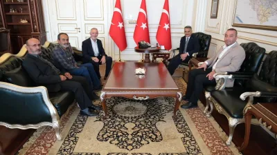 Boğazlıyan Karayolu Yük Taşıma Kooperatifi Başkanı Yasin Ersoy ve üyeleri,