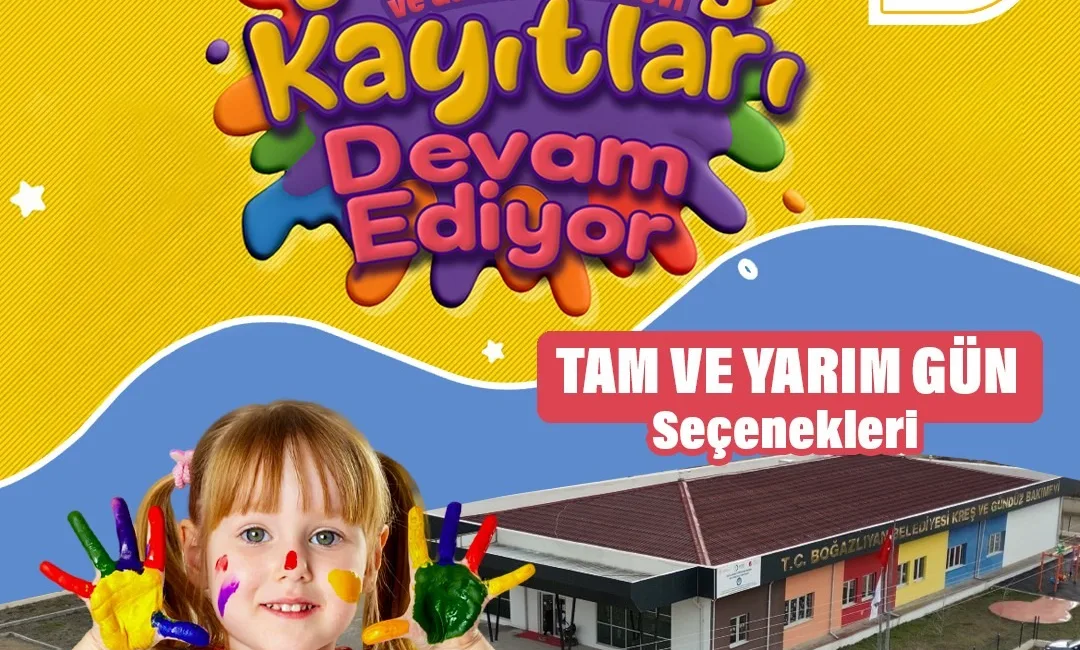 Boğazlıyan Belediyesi’nin 2-6 yaş arası çocuklara hizmet veren Kreş ve