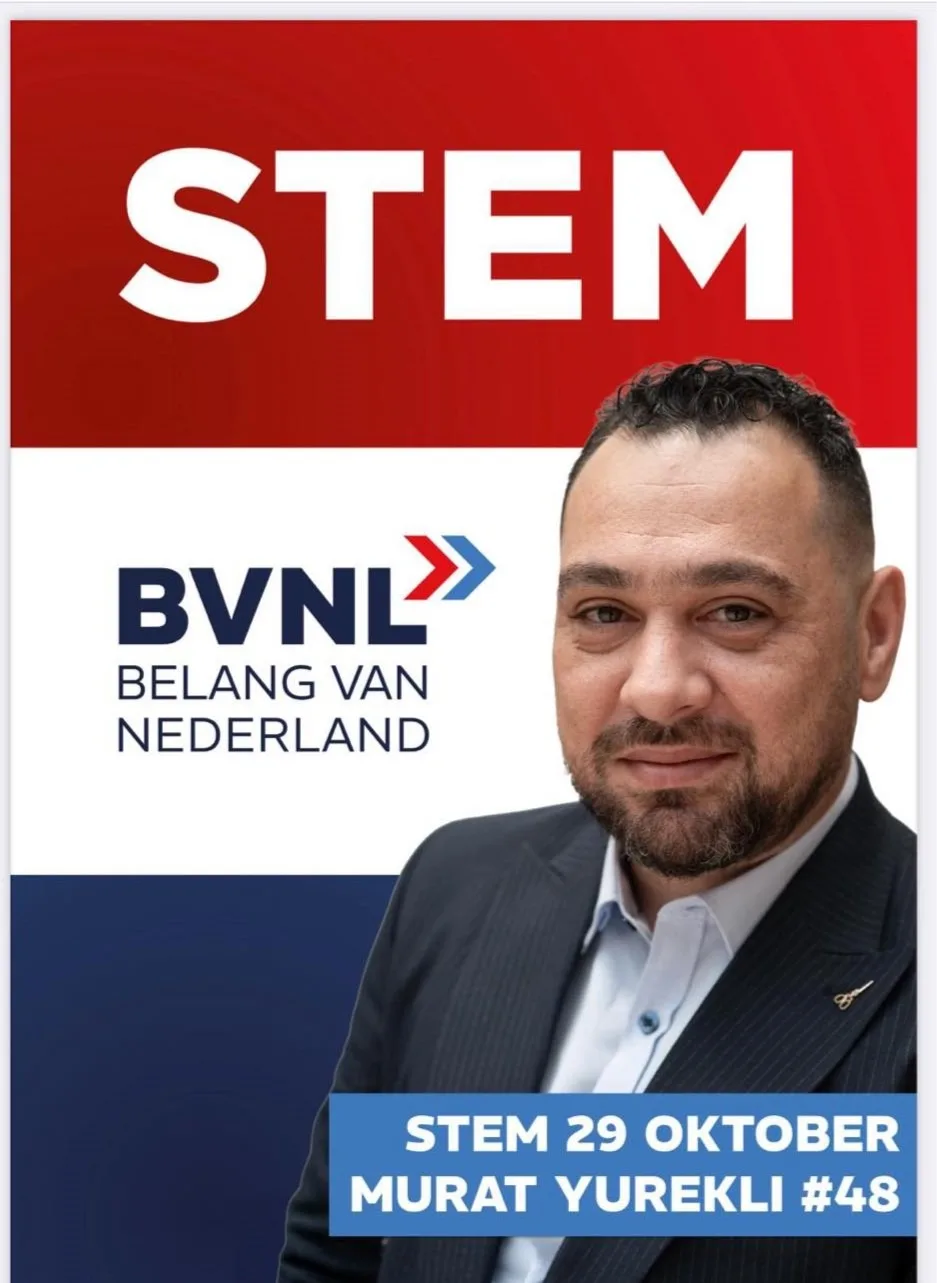 Sırçalı Belediye Başkanı Mustafa Parlak, Hollanda milletvekilliği seçimlerine katılan Murat