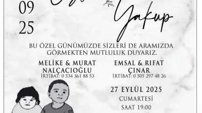 Rıfat Çınar Cumartesi günü saat 19’da Vitrin düğün salonunda yapılacak