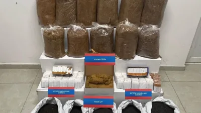 Boğazlıyan'da bir tütüncüye düzenlenen operasyonda binlerce makaron ve onlarca kilo