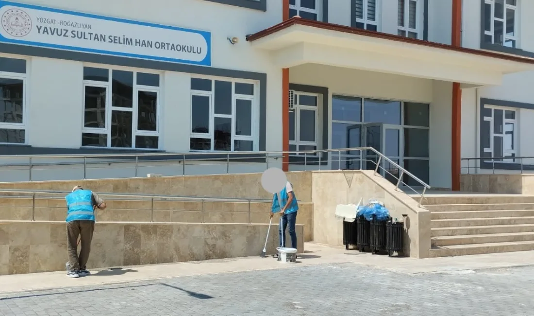 Boğazlıyan Denetimli Serbestlik Müdürlüğü yükümlüleri, 6 okulda temizlik ve bakım