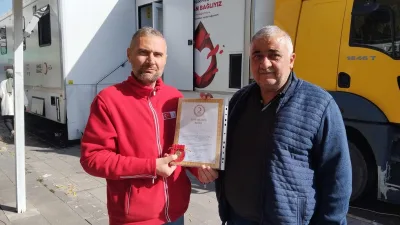 Boğazlıyan’da yaşayan Hüseyin Tarıkcı, 35. kez kan bağışında bulunarak Kızılay