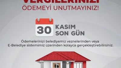 Boğazlıyan Belediyesi, 2025 yılı ikinci taksit emlak, çevre temizlik ve