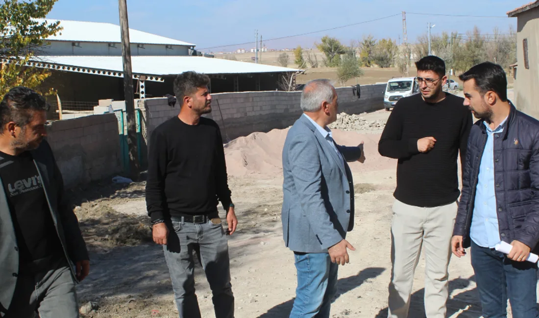 Boğazlıyan Belediye Başkanı Gökhan Coşar, Karakoç Mahallesi’nde yürütülen çalışmaları yerinde