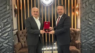 Boğazlıyan Belediye Başkanı Gökhan Coşar, Sandıklı Belediye Başkanı Adnan Öztaş