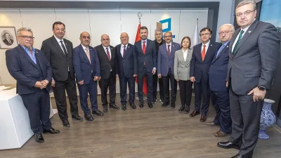 Türkiye Gazeteciler Konfederasyonu heyeti, Basın İlan Kurumu Genel Müdürü Abdülkadir