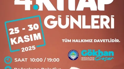 Boğazlıyan Belediyesi, 25–30 Kasım tarihlerinde düzenlenecek 4. Kitap Fuarı ile