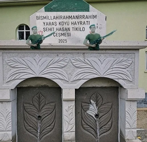 Laloğlu Doğaltaş İşletmesi’nden Eyüphan Bozlar tarafından yapılan çeşme, köy halkı