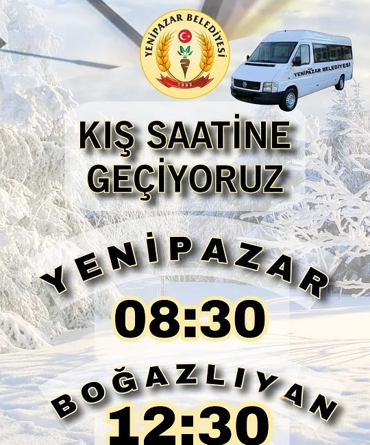 Yenipazar Belediyesi, 1 Aralık 2025 Pazartesi gününden itibaren Yenipazar–Boğazlıyan hattında