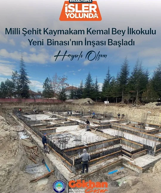 Milli Şehit Kaymakam Kemal Bey İlkokulu’nun yeni binası Boğazlıyan’da modern