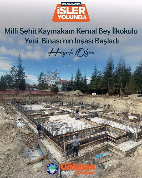 Milli Şehit Kaymakam Kemal Bey İlkokulu’nun yeni binası Boğazlıyan’da modern