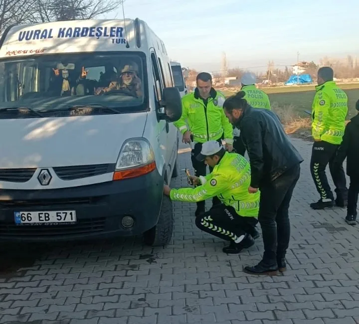 Boğazlıyan’da taşımalı eğitim kapsamındaki okul servis araçları, öğrenci güvenliğini sağlamak