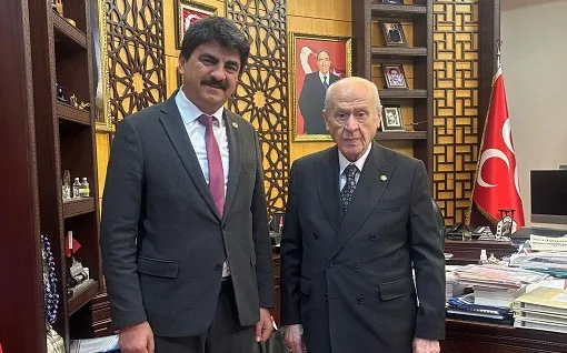Başkan Mustafa Parlak, Düzce ve Emirdağı’ndan gelen heyetle birlikte MHP
