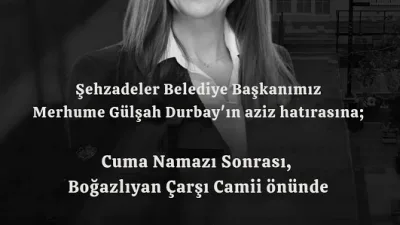 CHP Boğazlıyan İlçe Başkanı Mert Ertekin, merhume Şehzadeler Belediye Başkanı