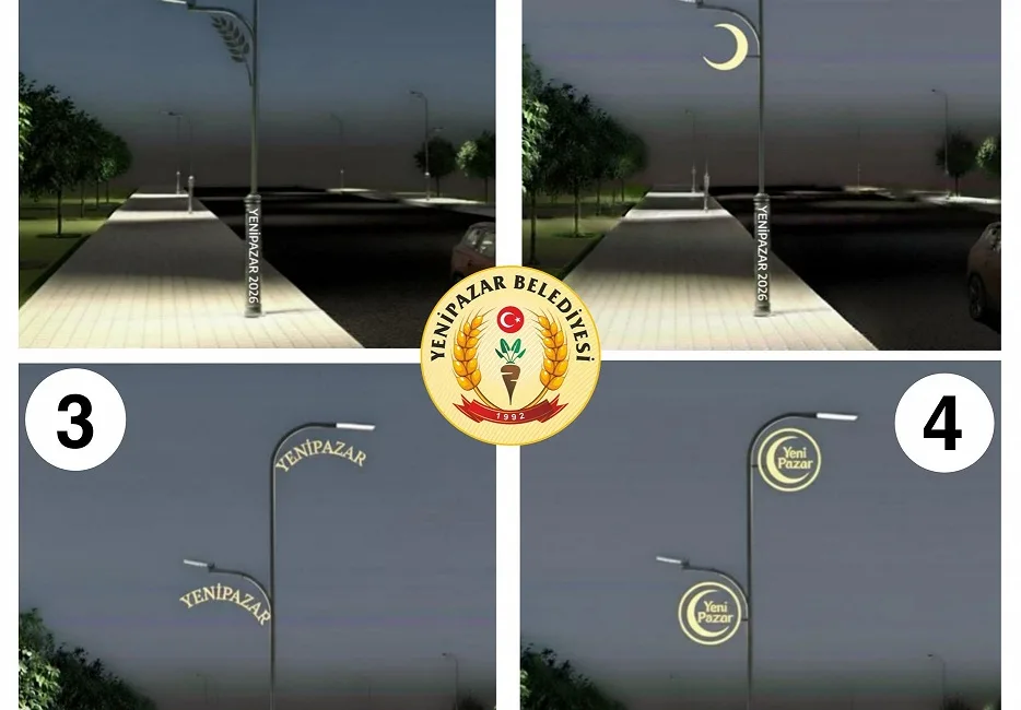 Yenipazar Belediye Başkanı Mustafa Özer, mahalle giriş aydınlatmaları için dört