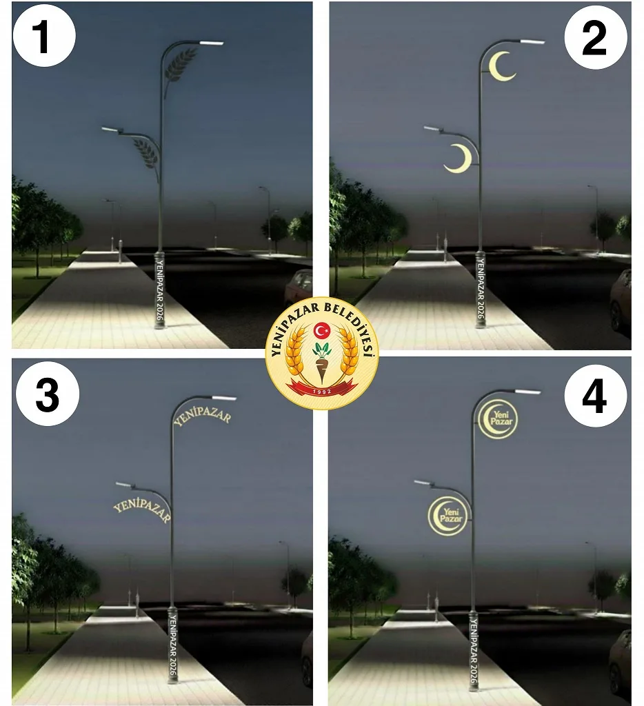 Yenipazar Belediye Başkanı Mustafa Özer, mahalle giriş aydınlatmaları için dört