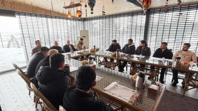 Boğazlıyan Belediye Başkanı Gökhan Coşar, Ulaşım Hizmetleri Birimi personeliyle bir