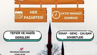Boğazlıyan İlçe Müftü Vekili Enver Demirci, erkeklere yönelik tefsir ve