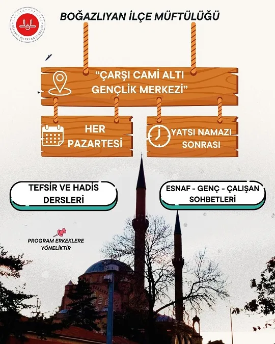 Boğazlıyan İlçe Müftü Vekili Enver Demirci, erkeklere yönelik tefsir ve