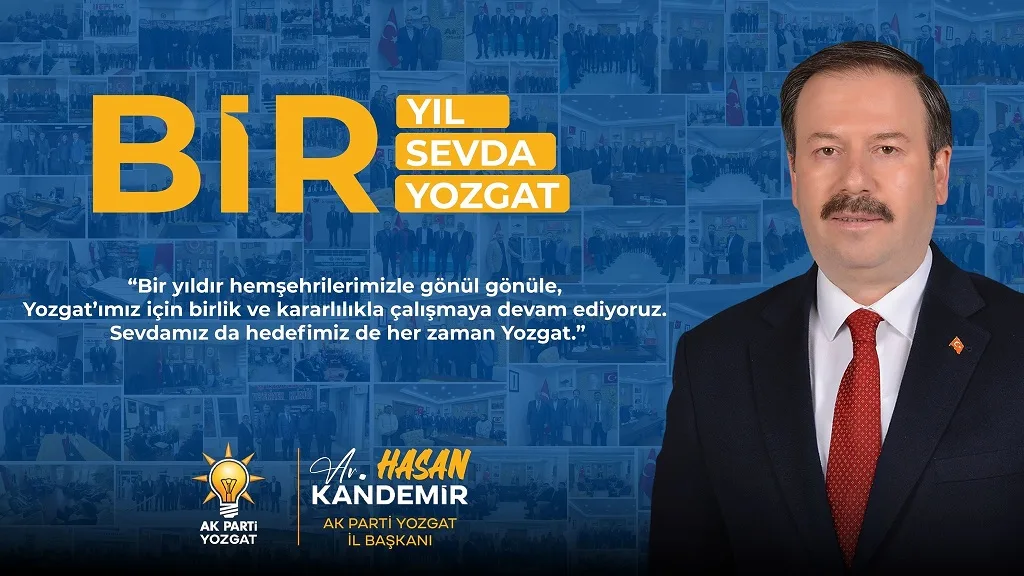 AK Parti Yozgat İl Başkanı Av. Hasan Kandemir, göreve gelişinin