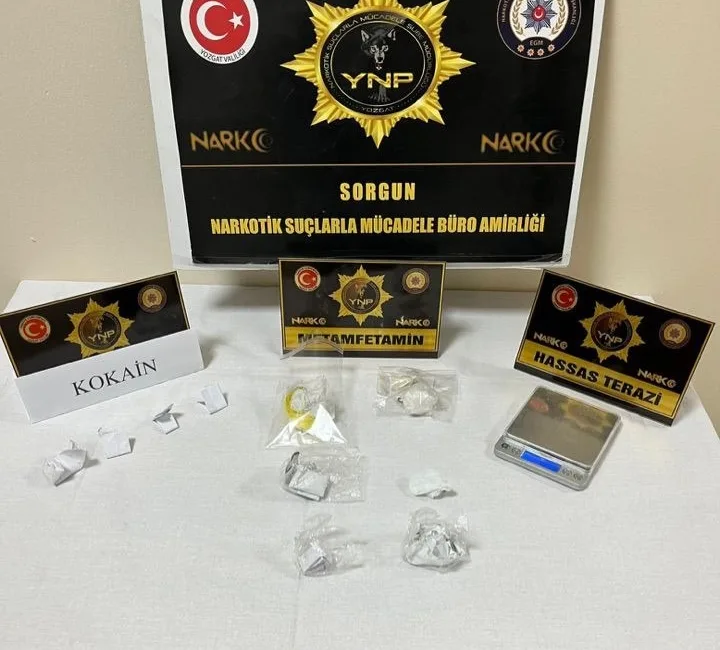 Yozgat’ta narkotik ekiplerinin düzenlediği iki ayrı operasyonda uyuşturucu madde ve