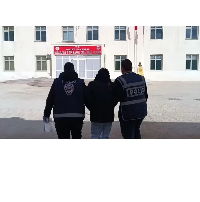 Boğazlıyan İlçe Emniyet Müdürlüğü ekipleri, hakkında 16 yıl 2 ay