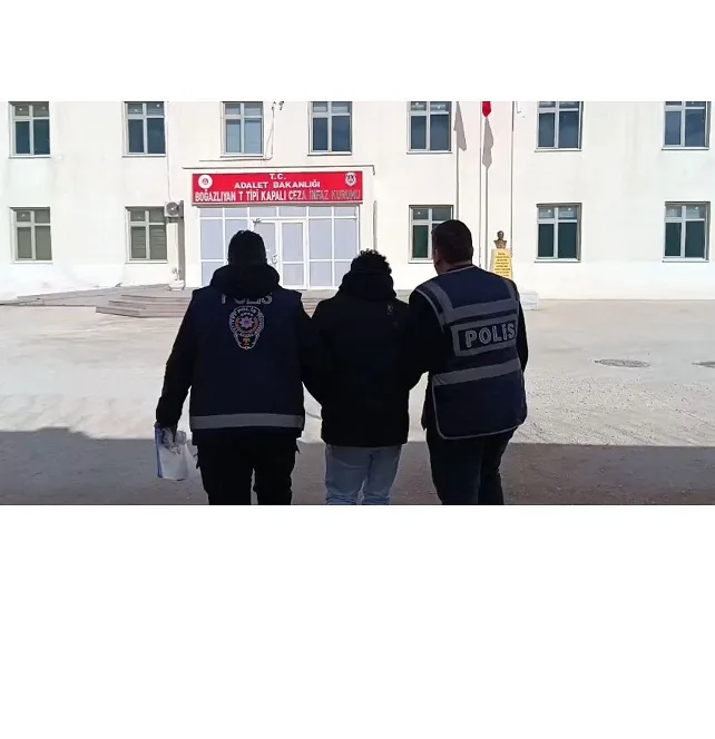 Boğazlıyan İlçe Emniyet Müdürlüğü ekipleri, hakkında 16 yıl 2 ay