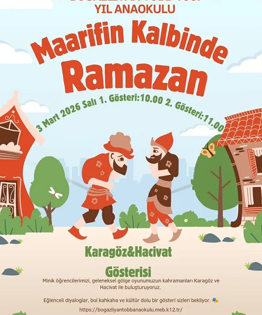 Boğazlıyan TOBB 100. Yıl Anaokulu, Ramazan etkinlikleri kapsamında Karagöz &