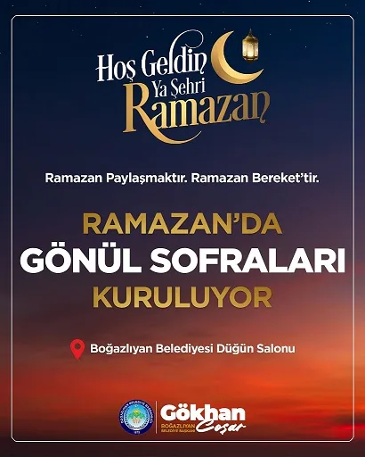 Gökhan Coşar, Ramazan ayı boyunca belediye düğün salonunda iftar sofraları