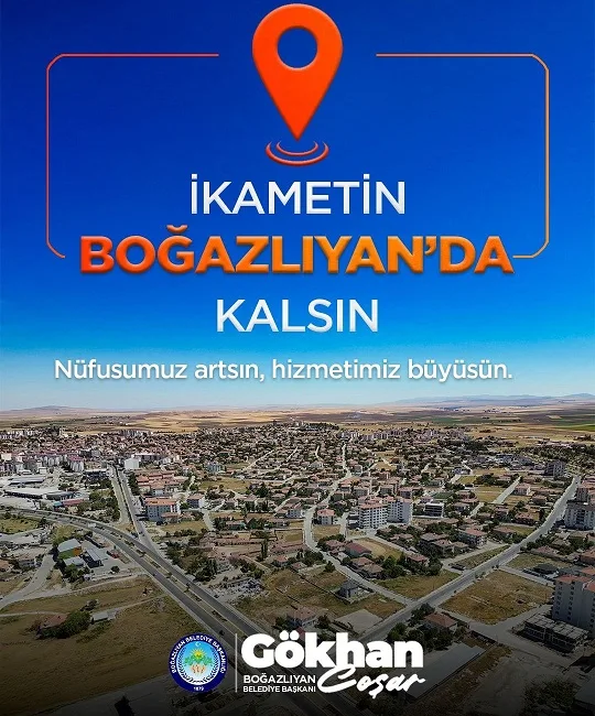 Boğazlıyan Belediye Başkanı Gökhan Coşar, ikametgâhın yalnızca bir adres değil,