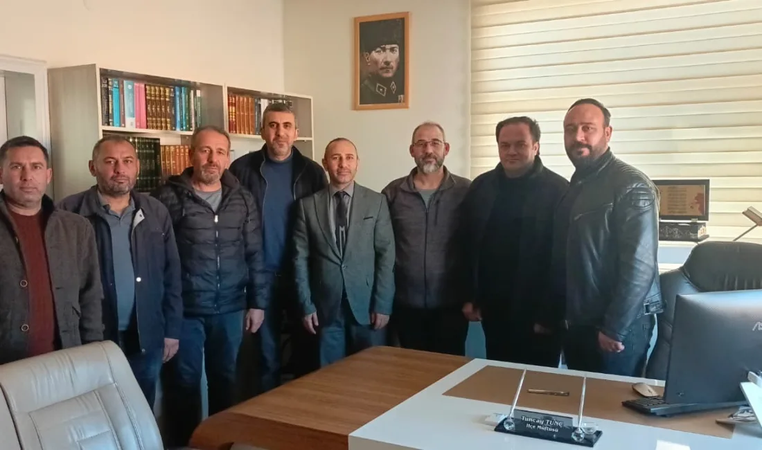 Boğazlıyan mahalle muhtarları, İlçe Müftülüğü görevine atanan Tuncay Tunç’u makamında