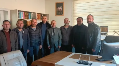 Boğazlıyan mahalle muhtarları, İlçe Müftülüğü görevine atanan Tuncay Tunç’u makamında