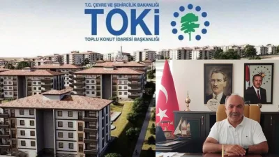Uzunlu Kasabası’nda 63 TOKİ konutu için yapılan 88 başvurunun kura