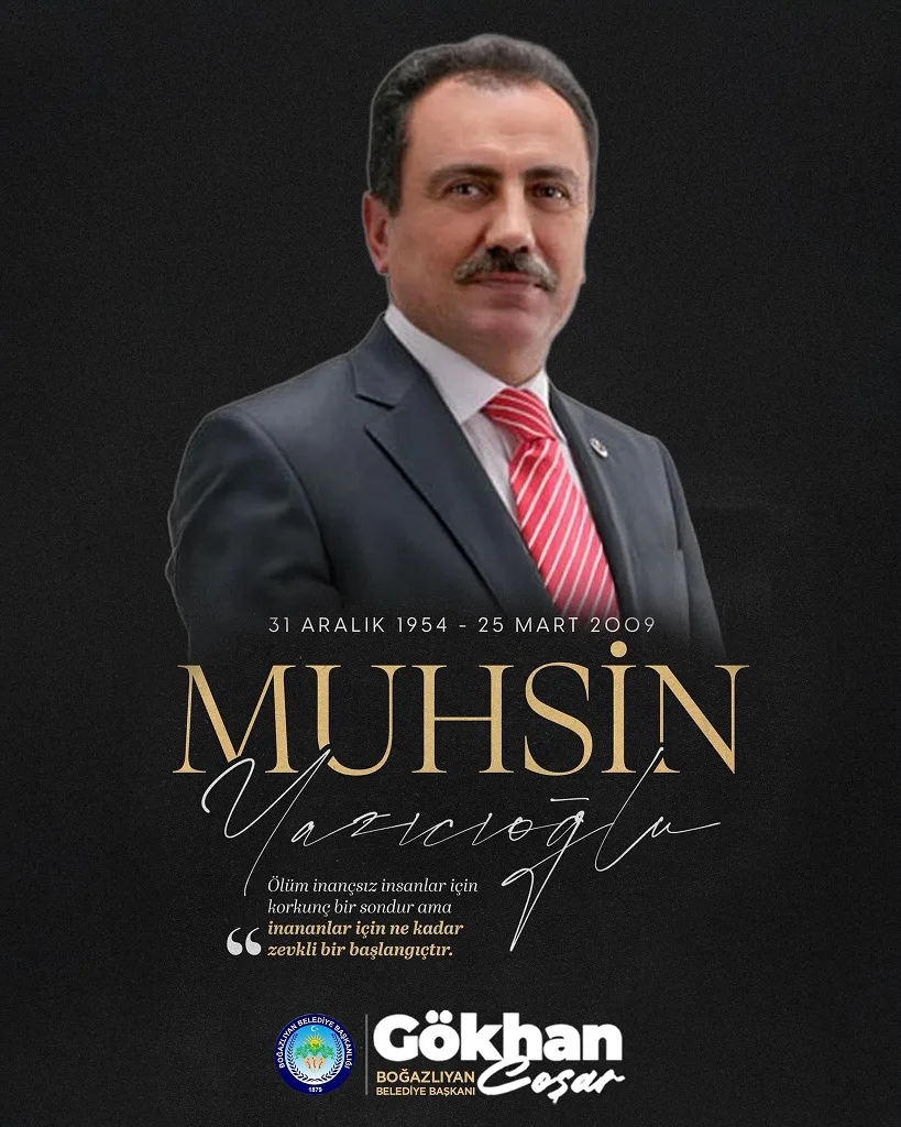 Boğazlıyan Belediye Başkanı Gökhan Coşar, Muhsin Yazıcıoğlu’nun şehadet yıl dönümü
