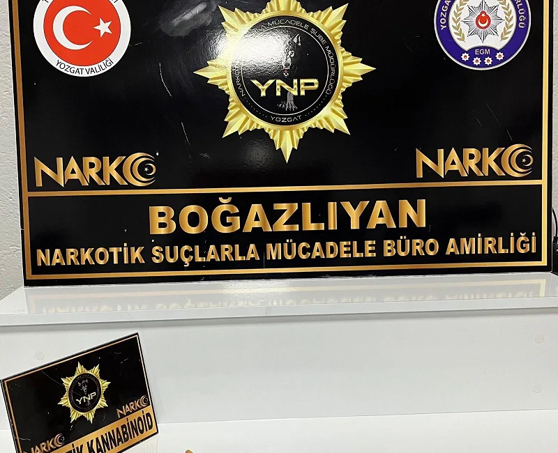 Boğazlıyan’da narkotik ekiplerinin durdurduğu iki şahsın üzerinde yapılan aramada 2,49