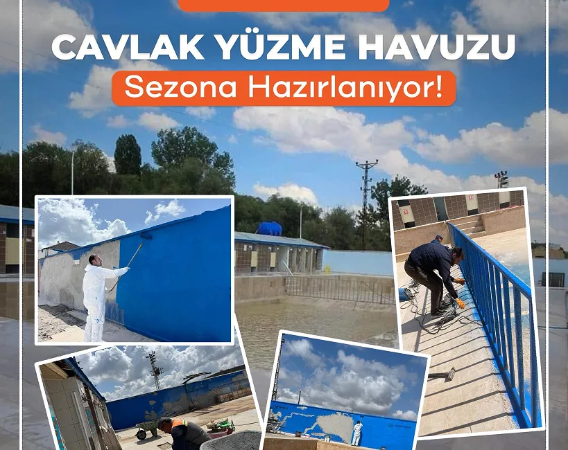 Gökhan Coşar, Cavlak Yüzme Havuzu’nun yaz sezonu öncesi bakım ve