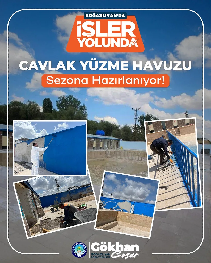 Gökhan Coşar, Cavlak Yüzme Havuzu’nun yaz sezonu öncesi bakım ve