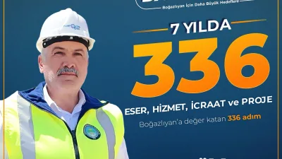 Boğazlıyan Belediye Başkanı Gökhan Coşar, 7 yılda hayata geçirilen 336