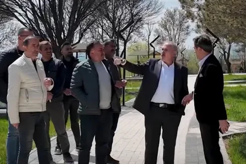 Boğazlıyan Belediye Başkanı Gökhan Coşar, Ali İhsan Kadıoğlu Parkı’nda yürütülen