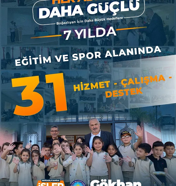 Boğazlıyan Belediye Başkanı Gökhan Coşar, eğitim ve spor alanında hayata