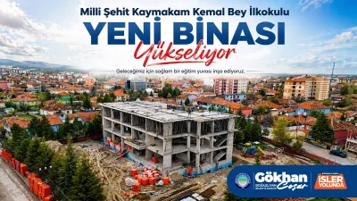 Boğazlıyan’da Milli Şehit Kaymakam Kemal Bey İlkokulu’nun yeni binası hızla