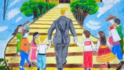 Borsa İstanbul Şükran Ana İlkokulu öğrencisi Zehra Beril Ersoy, TBMM’nin