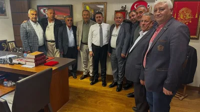 MHP Yozgat Milletvekili İbrahim Ethem Sedef, TBMM’de Boğazlıyan heyetini ağırlayarak