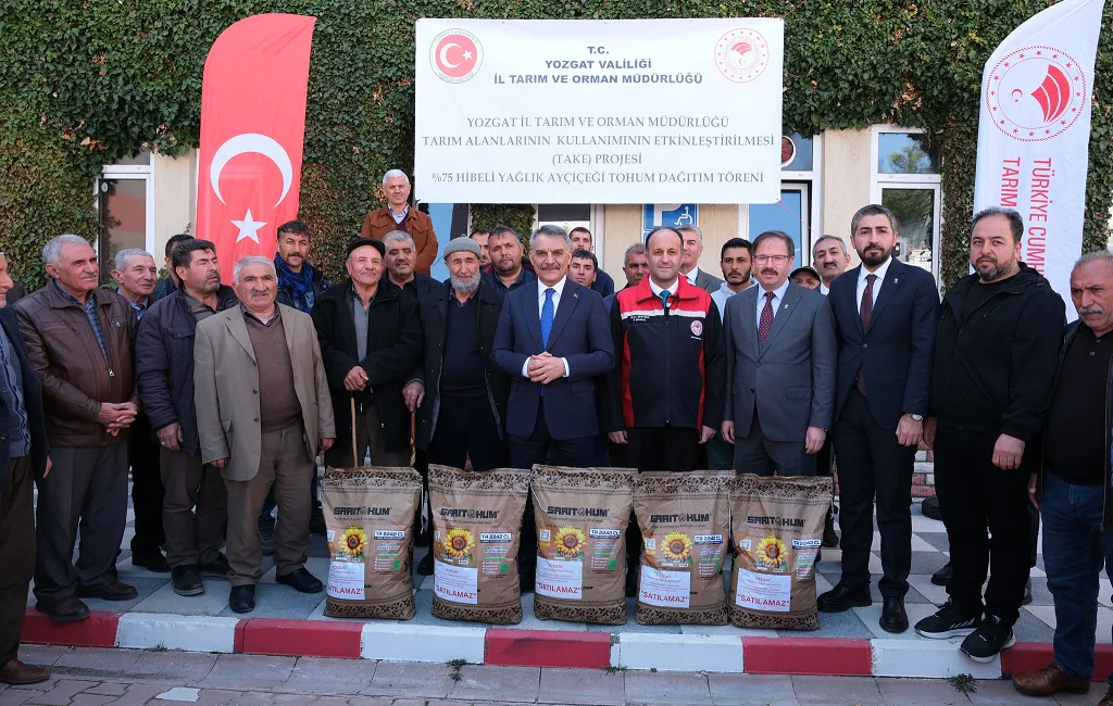Yozgat’ta TAKE Projesi kapsamında çiftçilere yüzde 75 hibe destekli yerli